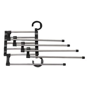 Houshold Closet Foldable 5-in-1 Space Saver Pants Trousers Hanger